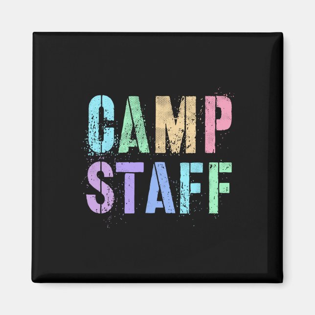 Imán Personal del Campamento Retro Consejero de la Trip (Frente)
