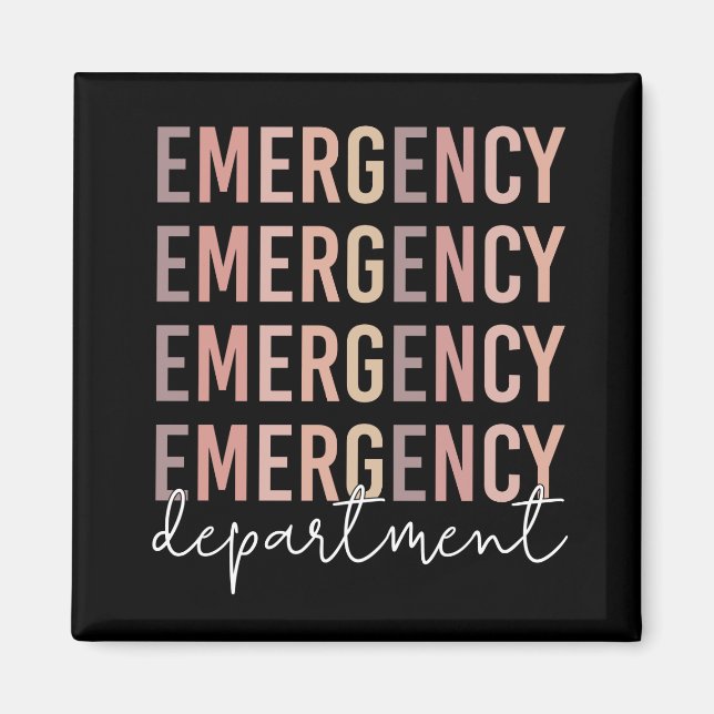 Imán Personal del Departamento de Emergencia | Enfermer (Frente)