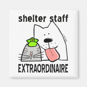 Imán Personal del refugio para animales Extraordinaire
