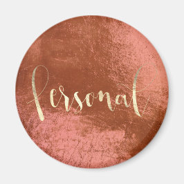 Imán Personal Weekner Planner Pink Rubor Copper Gold