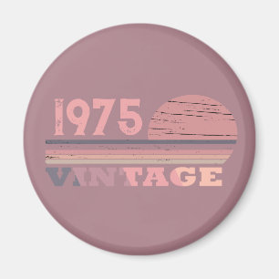 Imán Personaliazada cincuenta vintage fiesta de cumplea