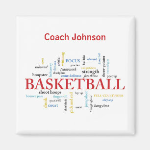 Imán Personalice al entrenador de baloncesto gracias en