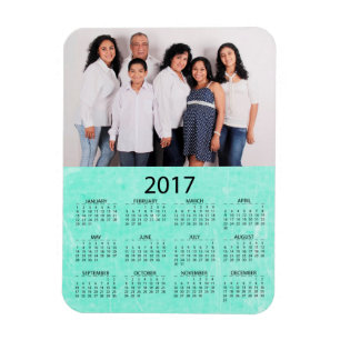 Imán Personalice este mini calendario del refrigerador
