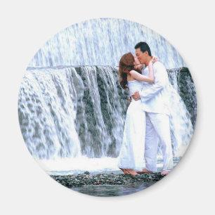 IMÁN PERSONALICE LOS FAVORES DE LA BODA DE LA FOTO