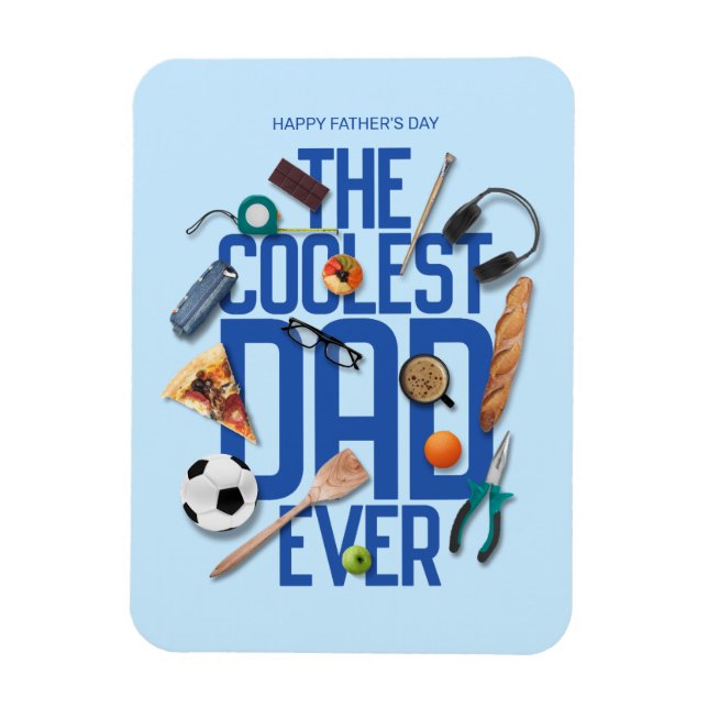 Imán Personaliza a Moderno El Papá Más Coolado De La Hi (Vertical)