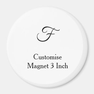 Imán personaliza círculo simple personalizado de 3 pulg