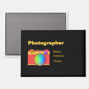 Imán Personaliza el negocio de fotógrafos publicitarios