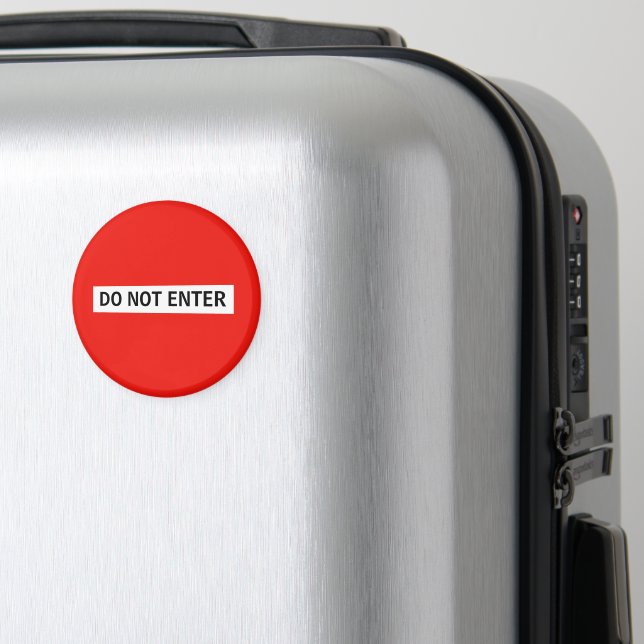 Imán Personaliza esta plantilla de señal de STOP - no e (In Situ (Equipaje))