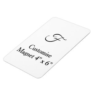 Imán personaliza foto personalizada simple 4" x 6" Flex