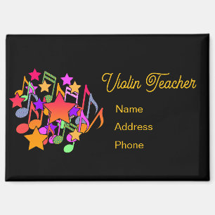 Imán Personaliza la publicidad del profesor de violín