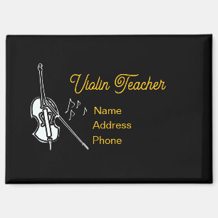 Imán Personaliza la publicidad del violín del profesor