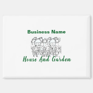 Imán Personaliza La Publicidad House Y El Logotipo Verd