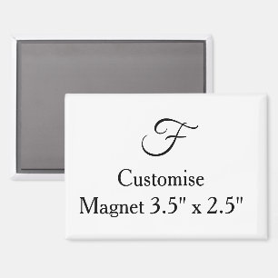 Imán personaliza rectángulo simple personalizado de 3,5