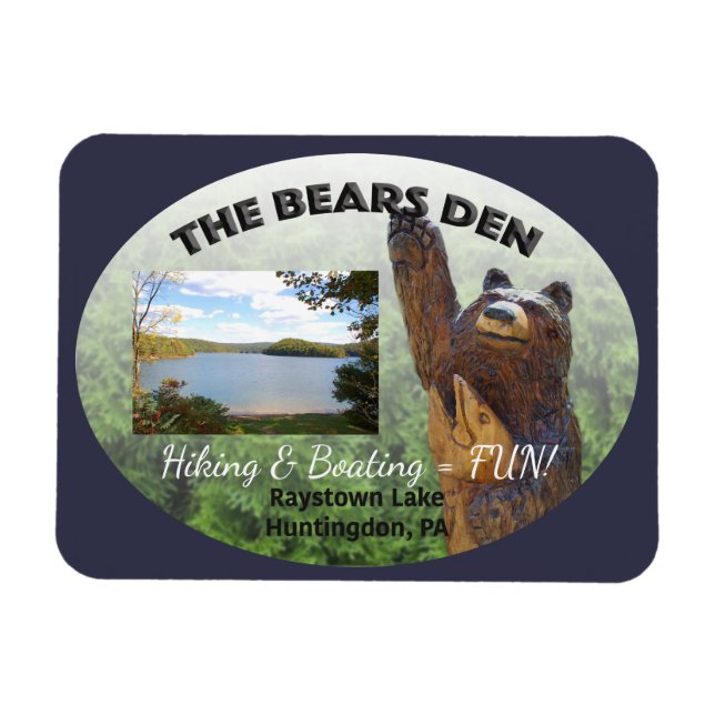 Imán Personalizable Bears Den (Horizontal)