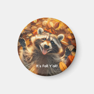 Imán Personalizable Cae Silly Raccoon