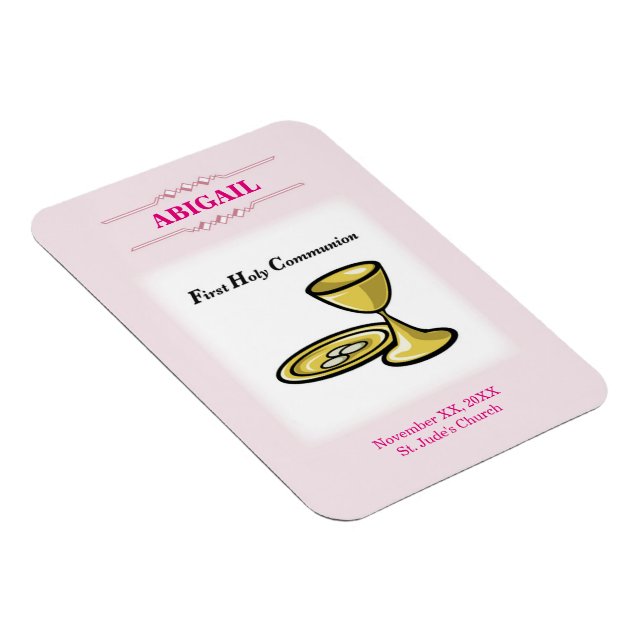 Imán Personalizable, Chica Cuerpo de Comunión y Sangre (Lado Derecho)