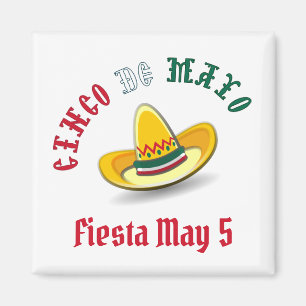 Imán Personalizable Cinco de Mayo 5 Fiesta