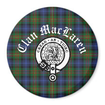 Personalizable Clan MacLaren Escudo Badge & Tartan