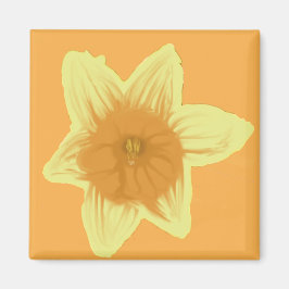 Imán Personalizable Daffodil Square Magnet