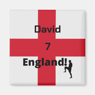 Imán Personalizable de jugador de fútbol de Inglaterra