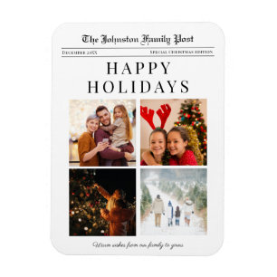 Imán Personalizable de periódico de Navidades de Fridge