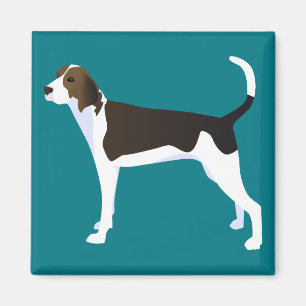 Imán Personalizable de raza básica Treeing Walker Coonh