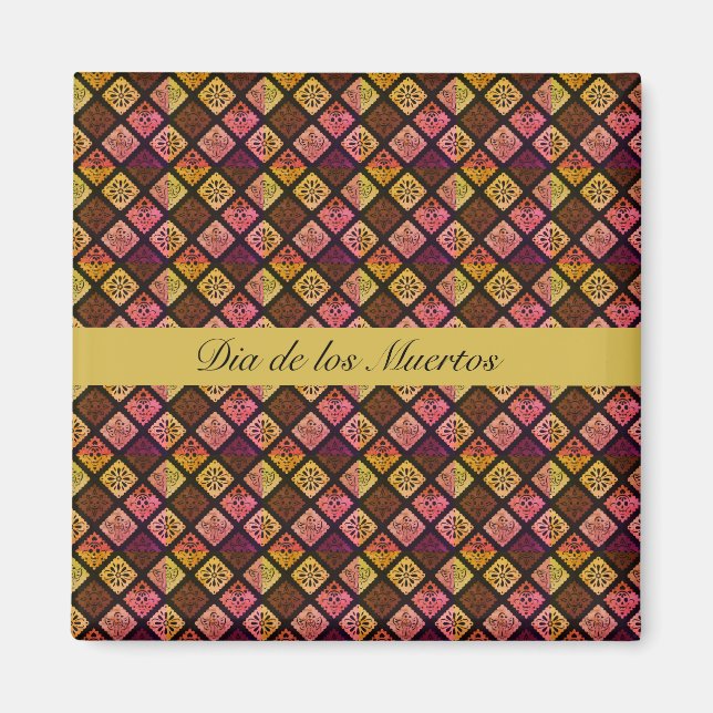 Imán Personalizable Dia de los Muertos de México (Frente)