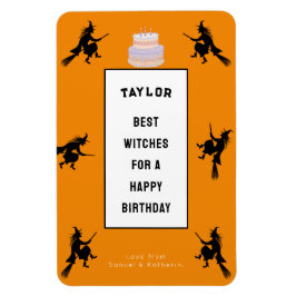 Imán Personalizable divertido de cumpleaños de Hallowee