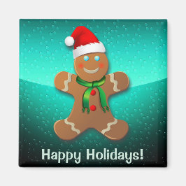 Imán Personalizable Gingerbread Man