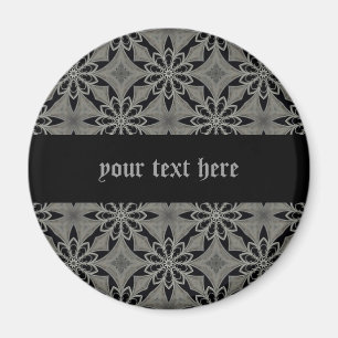 Imán Personalizable gótico medieval de la flor