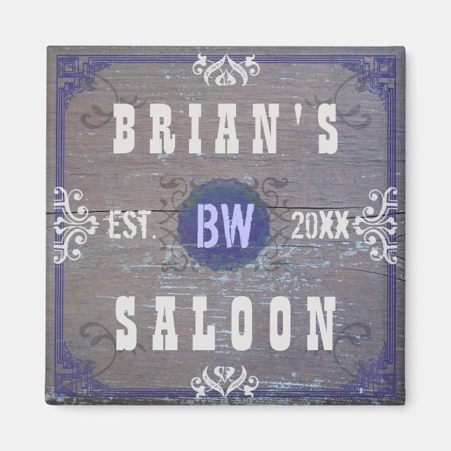 Imán Personalizable Home Bar Beer Saloon (Frente)