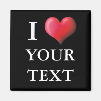 Imán Personalizable I Heart Magnet 0004