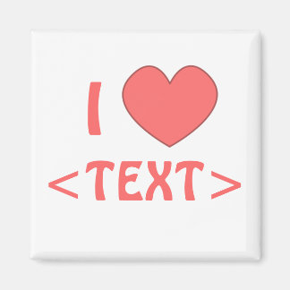 Imán Personalizable I Heart Magnet 0009
