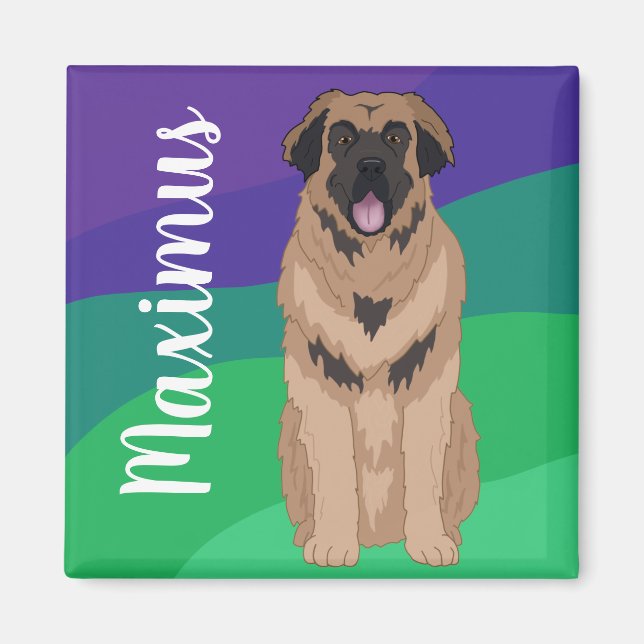 Imán Personalizable Leonberger (Frente)