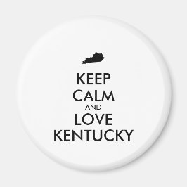 Imán Personalizable MANTENER CALMA Y AMAR A KENTUCKY