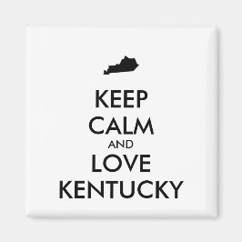 Imán Personalizable MANTENER CALMA Y AMAR A KENTUCKY