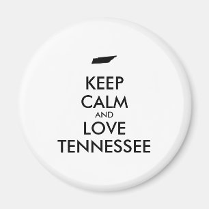 Imán Personalizable MANTENER CALMA Y AMAR A TENNESSEE