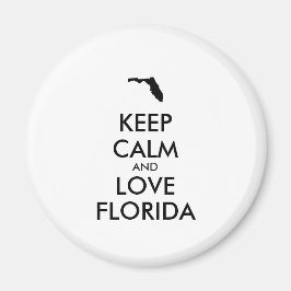 IMÁN PERSONALIZABLE MANTENER LA CALMA Y AMAR A FLORIDA
