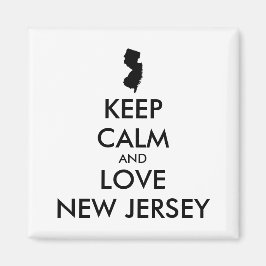 Imán Personalizable MANTENER LA CALMA Y AMAR A NUEVA JE