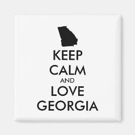 Imán Personalizable MANTENGA CALMA Y AME A GEORGIA