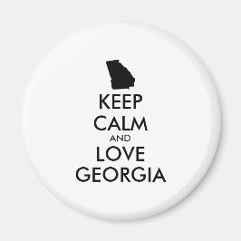 Imán Personalizable MANTENGA CALMA Y AME A GEORGIA