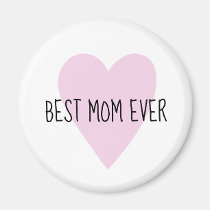 Imán Personalizable mejor mamá jamás Punto del Coraz