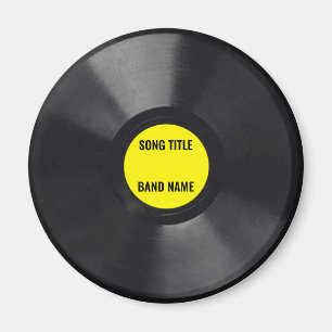 Imán Personalizable Mini Vinyl LP Record Magnet