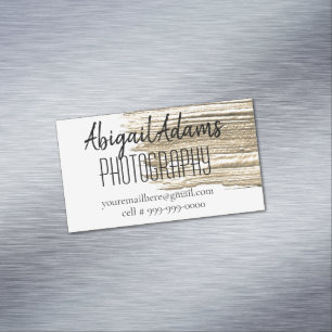 Imán personalizable mínimo de pintura dorada moder