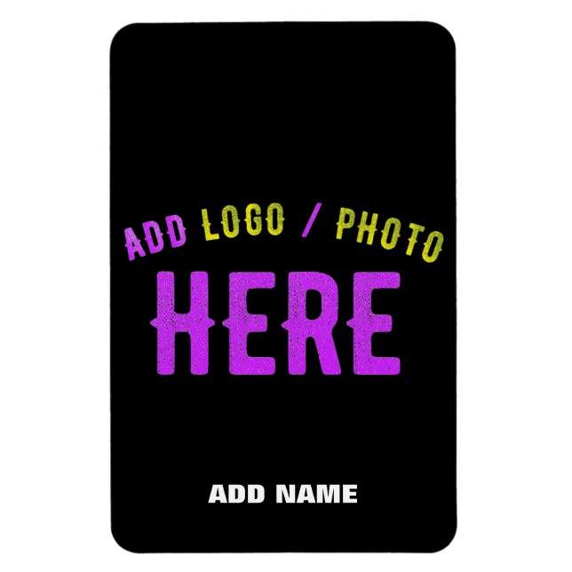 IMÁN PERSONALIZABLE MODERNO ESTILO NEGRO VERIFICADO MAR (Vertical)
