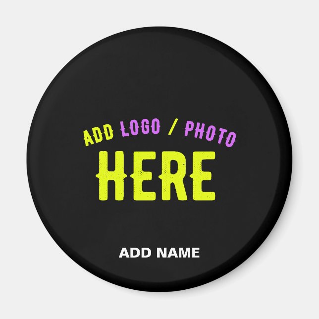 IMÁN PERSONALIZABLE MODERNO ESTILO NEGRO VERIFICADO MAR (Frente)