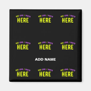 IMÁN PERSONALIZABLE MODERNO ESTILO NEGRO VERIFICADO MAR