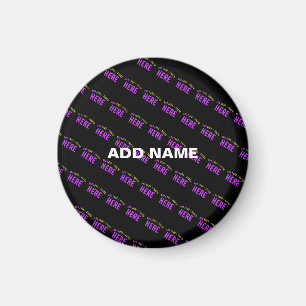 IMÁN PERSONALIZABLE MODERNO ESTILO NEGRO VERIFICADO MAR