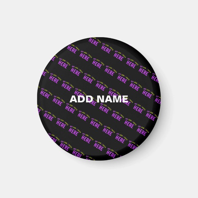 IMÁN PERSONALIZABLE MODERNO ESTILO NEGRO VERIFICADO MAR (Frente)