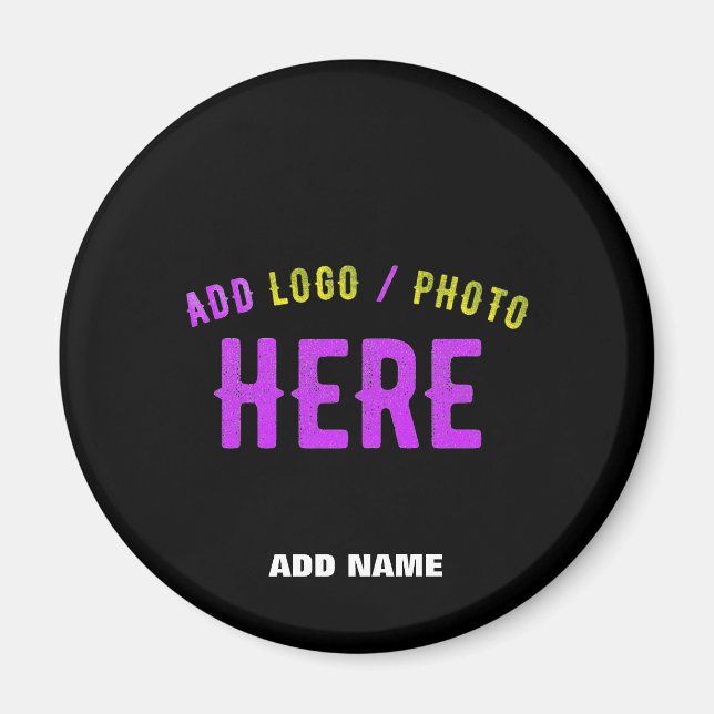 IMÁN PERSONALIZABLE MODERNO ESTILO NEGRO VERIFICADO MAR (Frente)